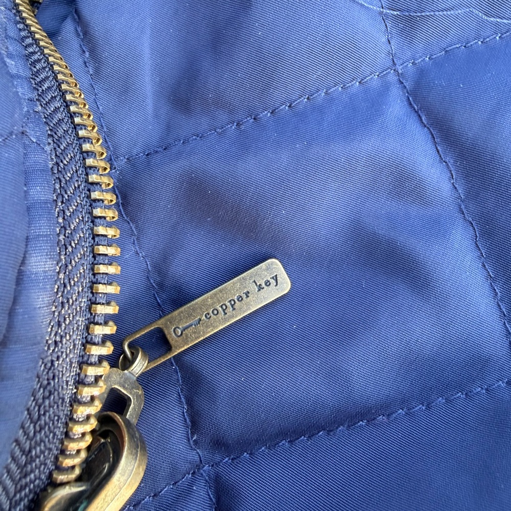 Copper Key Quilted Blue Vest - Picture 4 of 4